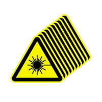 WARNZEICHEN-LASERSTRAHLUNG-SET10