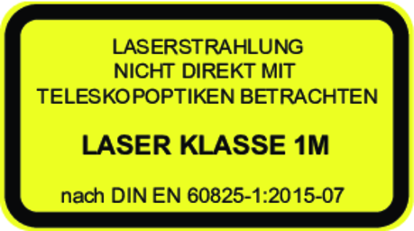 Warnlabel 1M